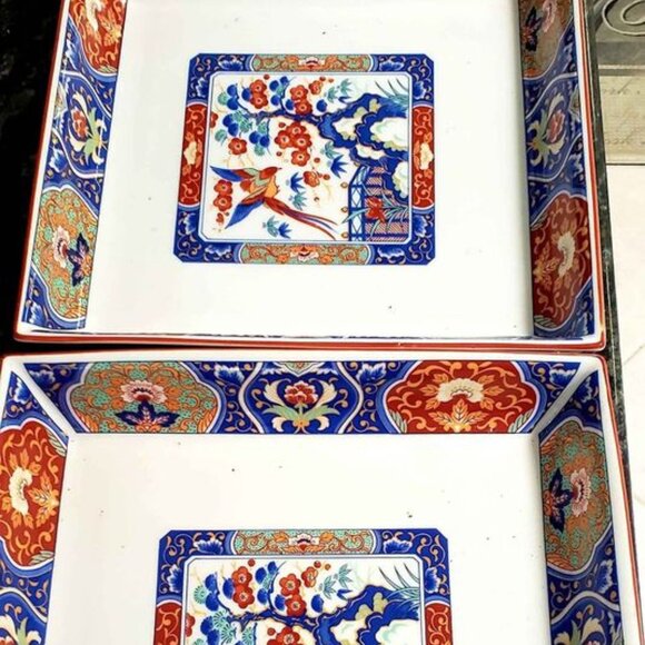 Vintage Japanese porcelain serving bowl - Picture 2 of 5